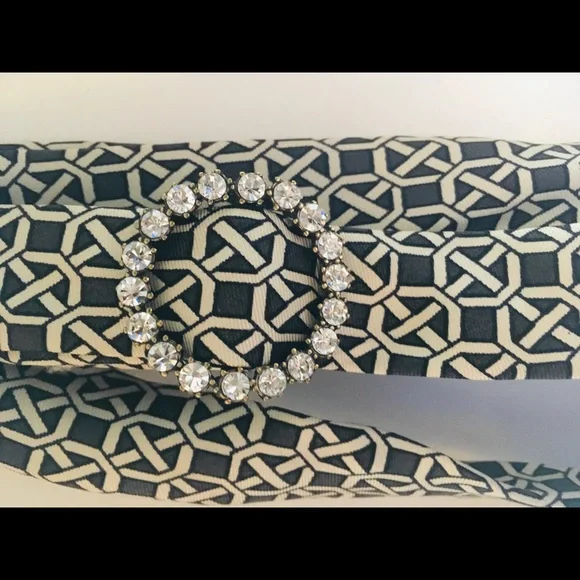 J. Crew | Accessories | J Crew 0 Silk Belt With Bling Buckle  display picture 3